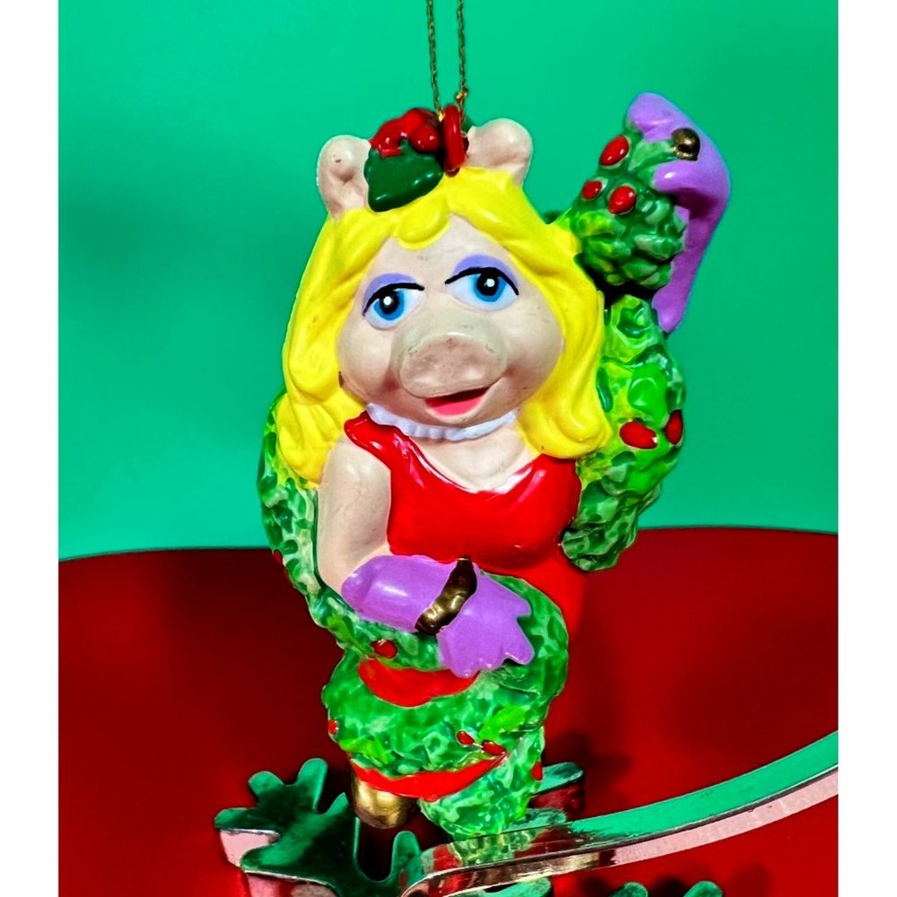 Miss Piggy Christmas Ornament Festive Holiday Tree Jim Henson Muppets Rare Gift